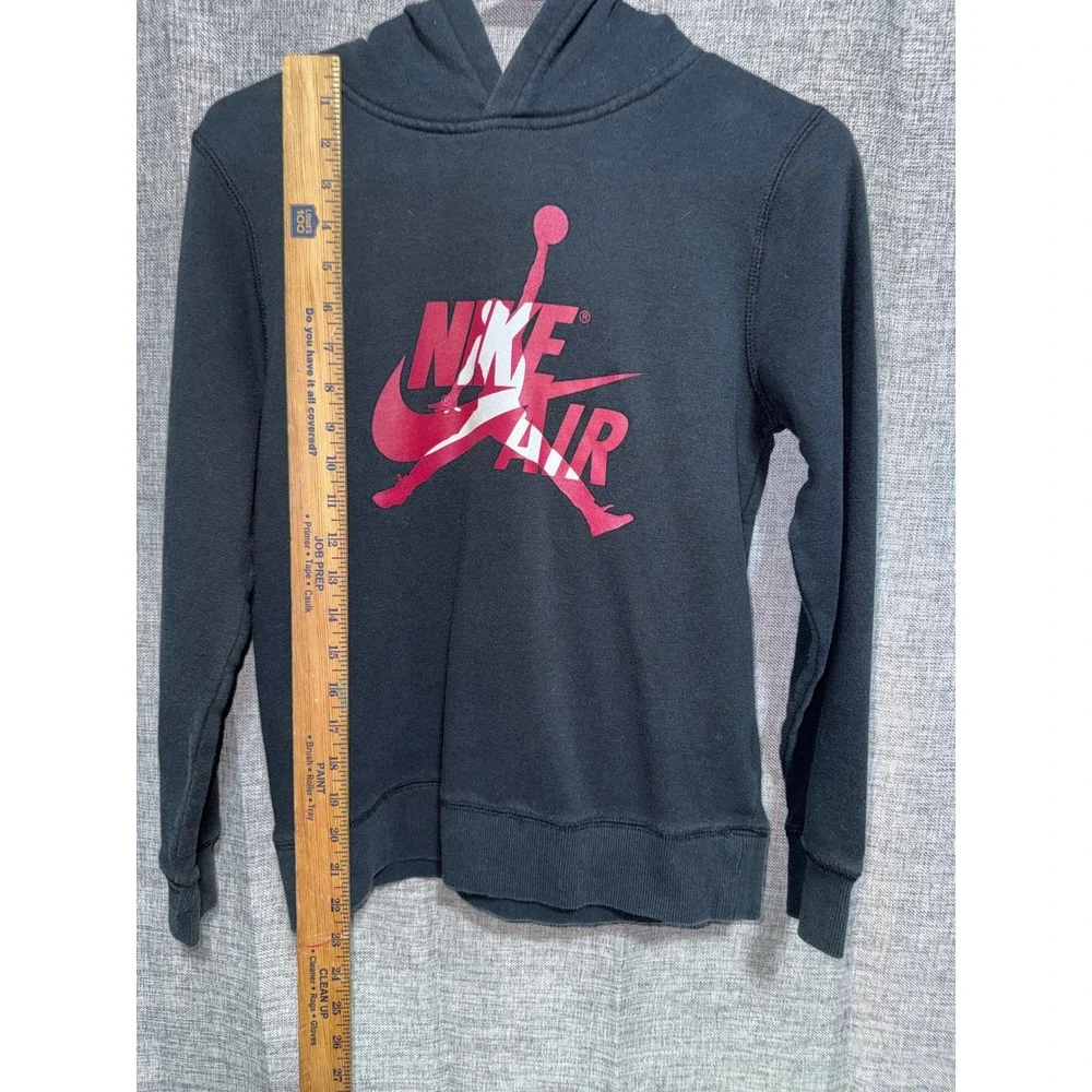 Nike Air Jordan Jumpman Hoodie Kids Large Black Red White Graphic Pullover